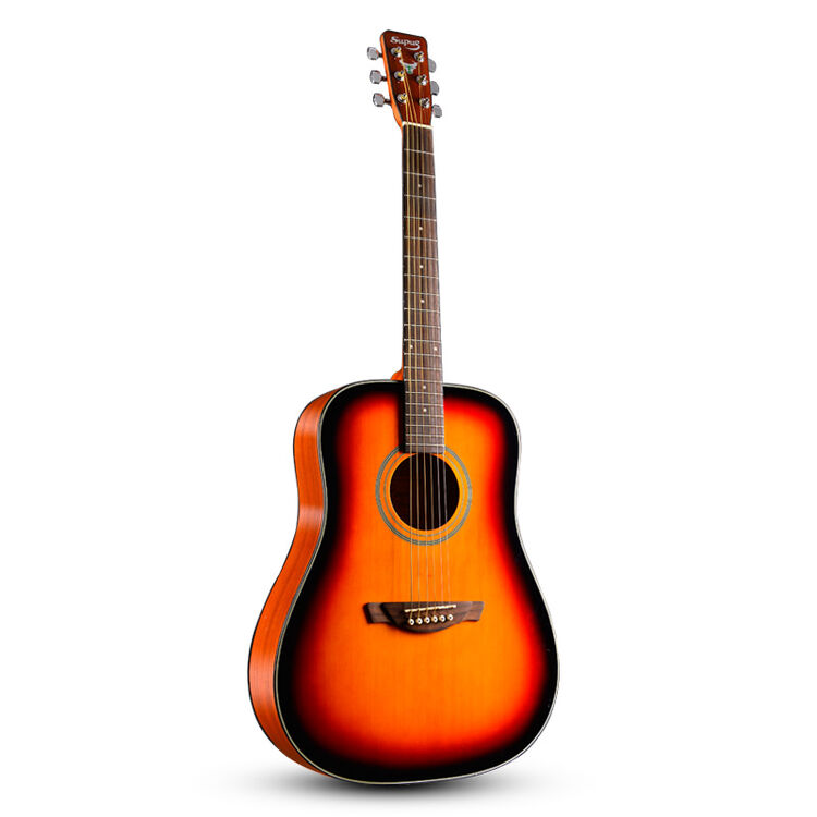 森博格(supug) gd350cms 41寸缺角云杉木民谣吉他 圆角日落亮光漆