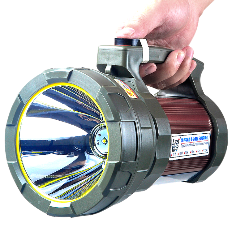 侣字1000w超氙气强光手电筒充电探照灯远射王5000米led手提电灯 侣字