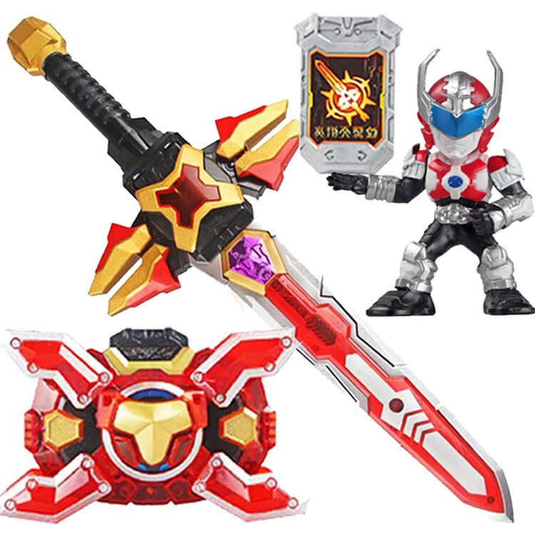 奥迪双钻(auldey)刑天铠甲勇士3拿瓦刀 召唤器腰带 武器装备套装系列