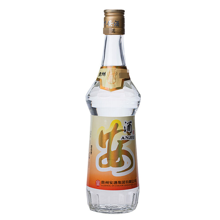 安酒50度黄标贵州浓香型白酒光瓶老酒500ml