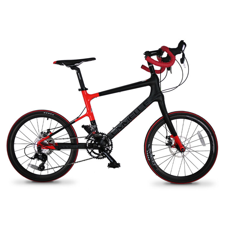 阿米尼(emmelle) 阿米尼20寸公路车自行车碳纤维超轻 平把小轮碟刹