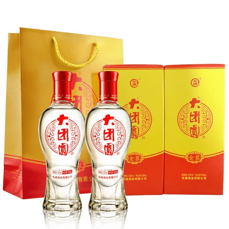 劲牌官方旗舰店 42度 金装大团圆 500ml*2 礼盒装【图片 价格 品牌