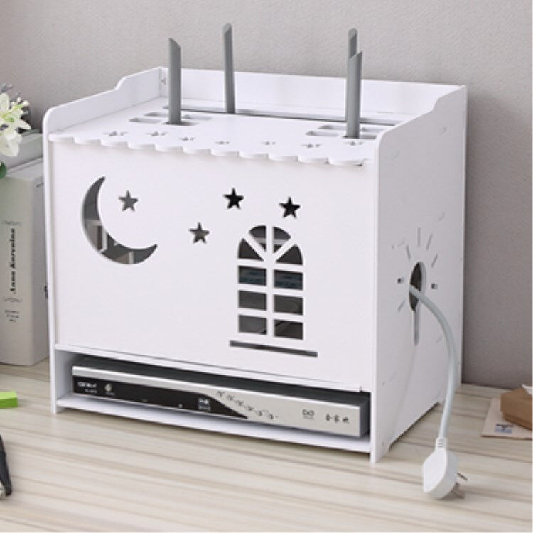 器路由器盒子家用电线网线装饰理线支架搁板多功能多媒体墙壁桌面光猫