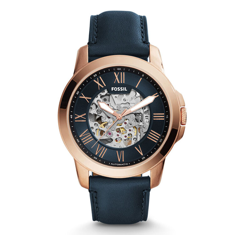 化石fossil手表 me1138 镂空双机芯男士时尚创意复古多功能自动机械表