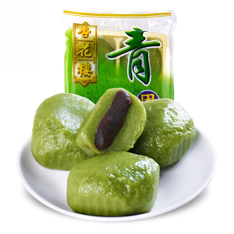 杏花楼青团240g 上海豆沙馅青团子麻薯清明传统糕下午茶点心 豆沙馅