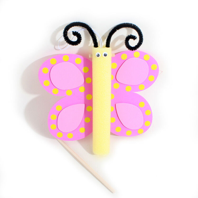 艺趣幼儿手工材料包儿童手工diy幼儿园益智手工材料 会飞的昆虫 蝴蝶