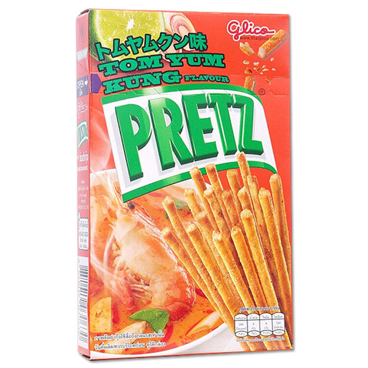 泰国进口 格力高pretz百力滋系列饼干棒休闲办公室小零食 冬阴功风味