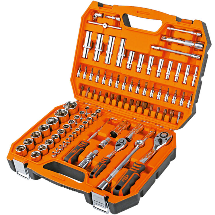 hf-81094g 94件套国际款棘轮扳手套筒组套 综合汽修机修工具箱套装