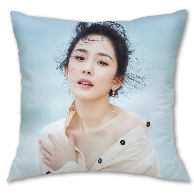 杨幂抱枕头定制作学生午休靠垫明星周边来图定做双面含