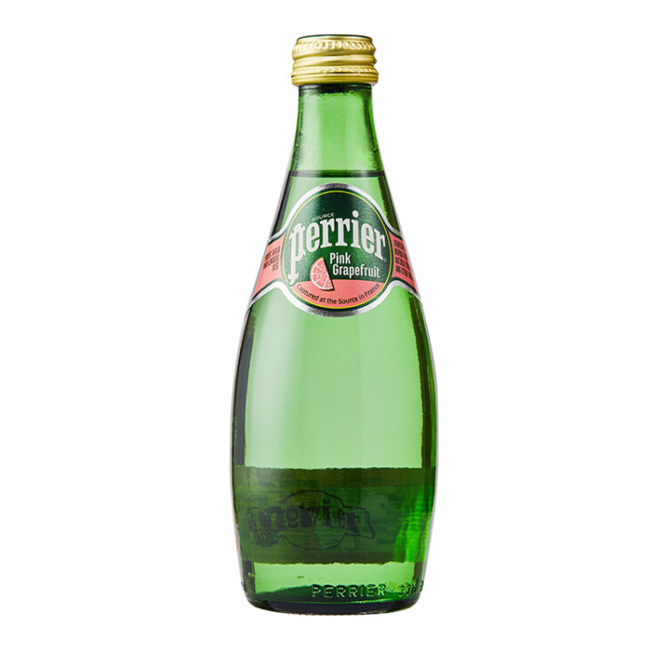 Perrier巴黎水（Perrier）法国原装进口 气泡矿泉水 西柚味330ml*24瓶 光明服务菜管家商品 