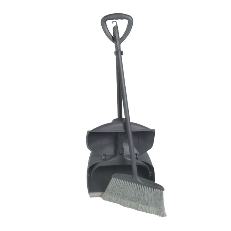 upin 防风簸箕 室外保洁防风垃圾铲带软毛扫把扫帚畚箕组合塑料簸箕