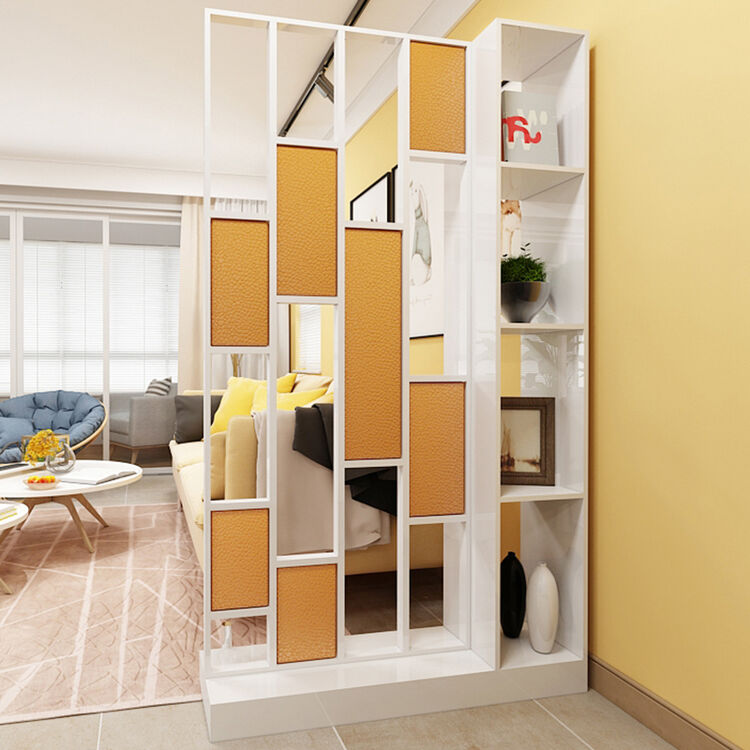 工匠时光现代简约创意屏风隔断客厅玄关柜装饰隔断双面屏风镂空玄关