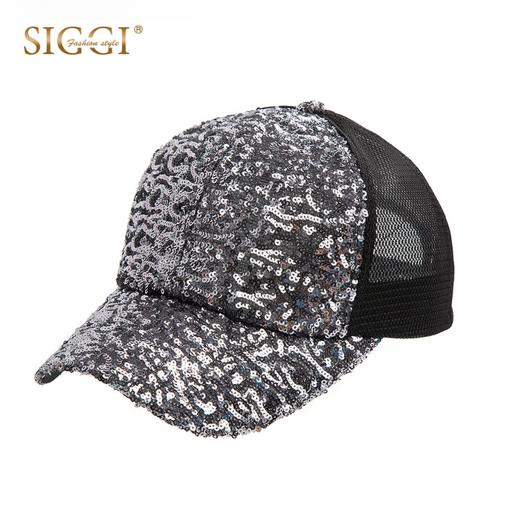 siggi 棒球帽女棉春夏天韩版潮时尚亮片鸭舌帽情侣嘻哈帽遮阳帽子街舞