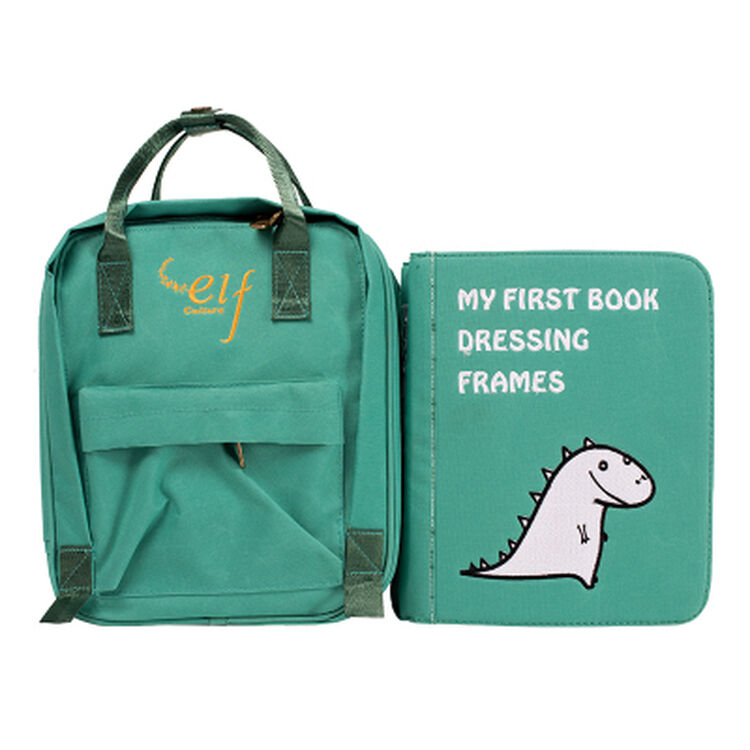香港my first book蒙特梭利早教书婴儿宝宝书包布书启蒙玩具 绿色2