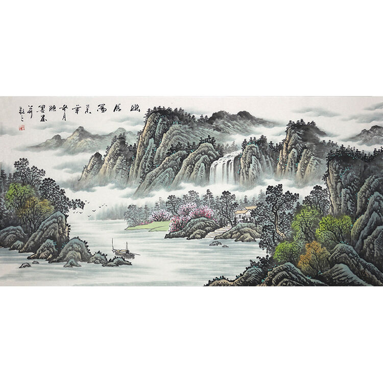山东美协会员 陈墨《幽居图》水墨中国画山水画【图片 价格 品牌 评论