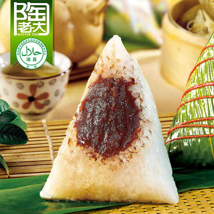 甜糯米粽子真空包装6粽3味780g 陶老大豆沙粽 红豆蜜枣粽 紫米八宝