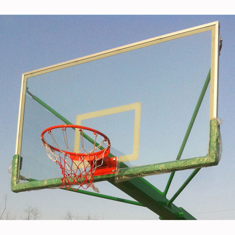 户外钢化玻璃篮板训练篮球架篮板室外木制复合篮球板篮筐 12mm厚钢化