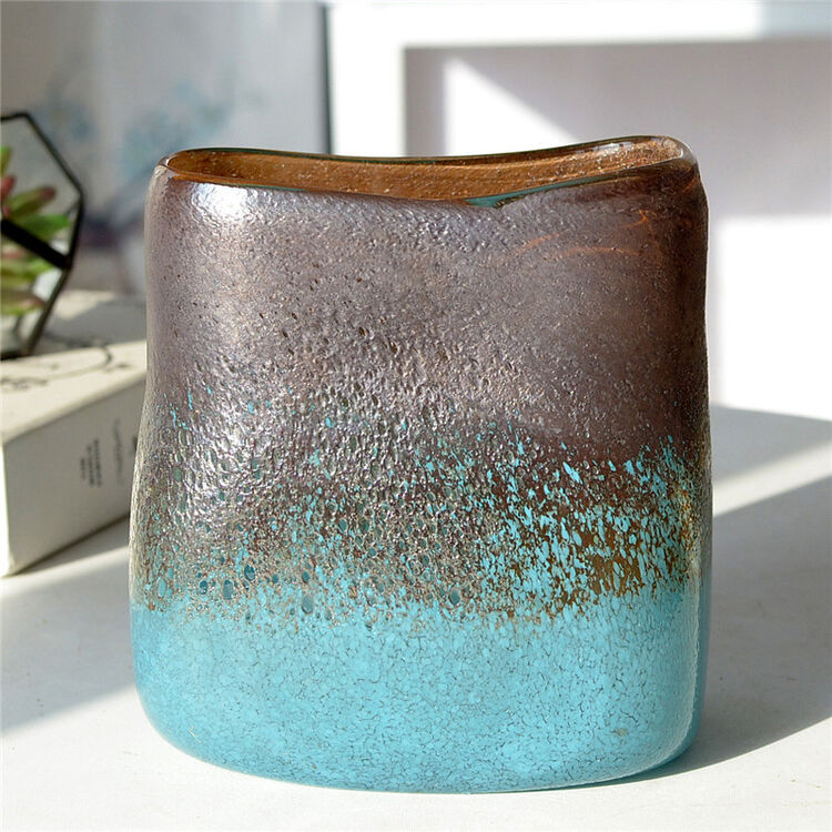 工厂直销复古气泡创意长方形花瓶客厅隔断水培装饰样板房家居软装 a