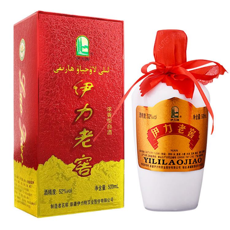 【伊力特官方旗舰店】52度伊力大老窖500ml 伊力特浓香型高度白酒送礼