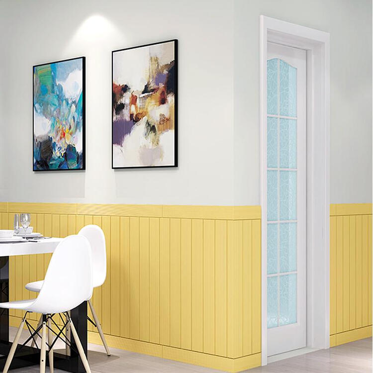 【今天7折】3d立体木条纹墙贴自粘防撞幼儿园餐厅游乐场学校墙裙贴纸