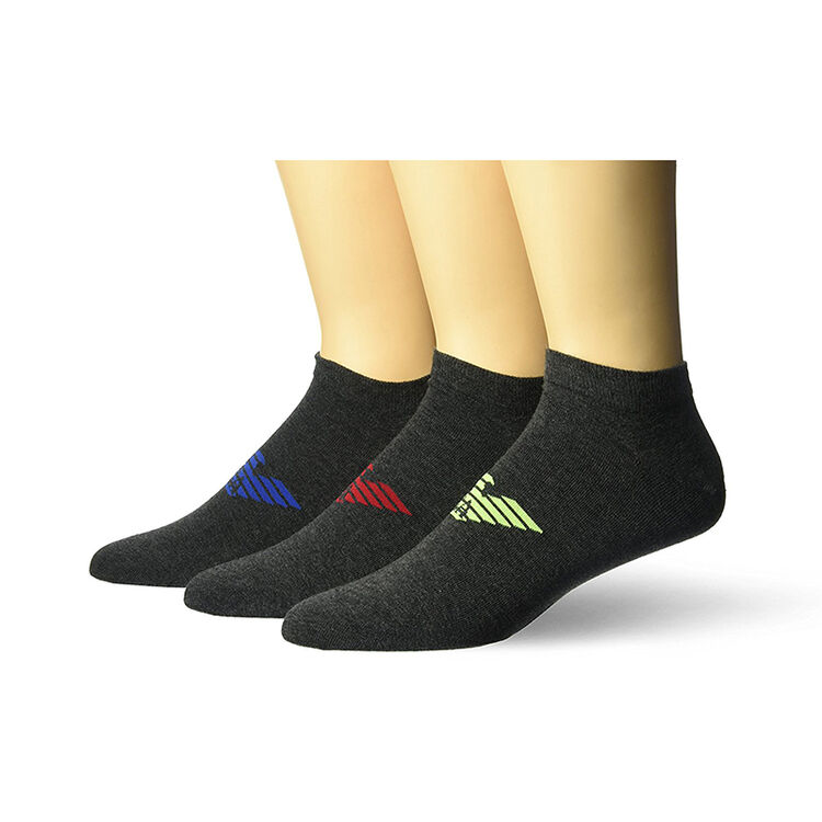 ea阿玛尼男士袜子 混纺 印花 3双 80106ama1376