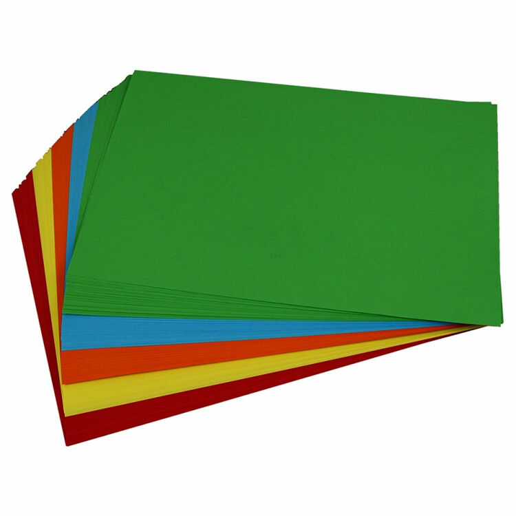 400克总重a4长方形彩色折纸/剪纸 材料卡纸
