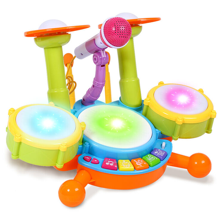儿童架子鼓爵士鼓音乐益智玩具打击乐器宝宝早教电子鼓 儿童架子鼓