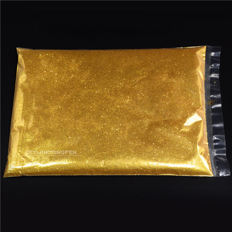 2mm闪光粉金粉金葱粉莹光彩色手工diy七彩美甲玫瑰金粉闪粉 莹光浅金