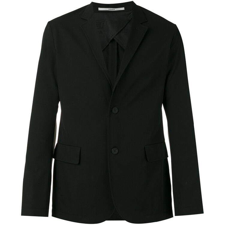 高田贤三(kenzo)奢侈品男装 674082184 单排扣西装外套 black 50