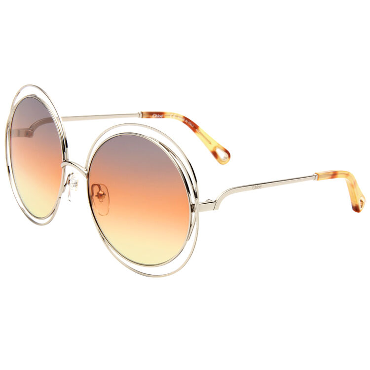 chloe 蔻依 女款太阳镜浅金色镜框灰茶色渐变镜片眼镜太阳镜 ce114sd