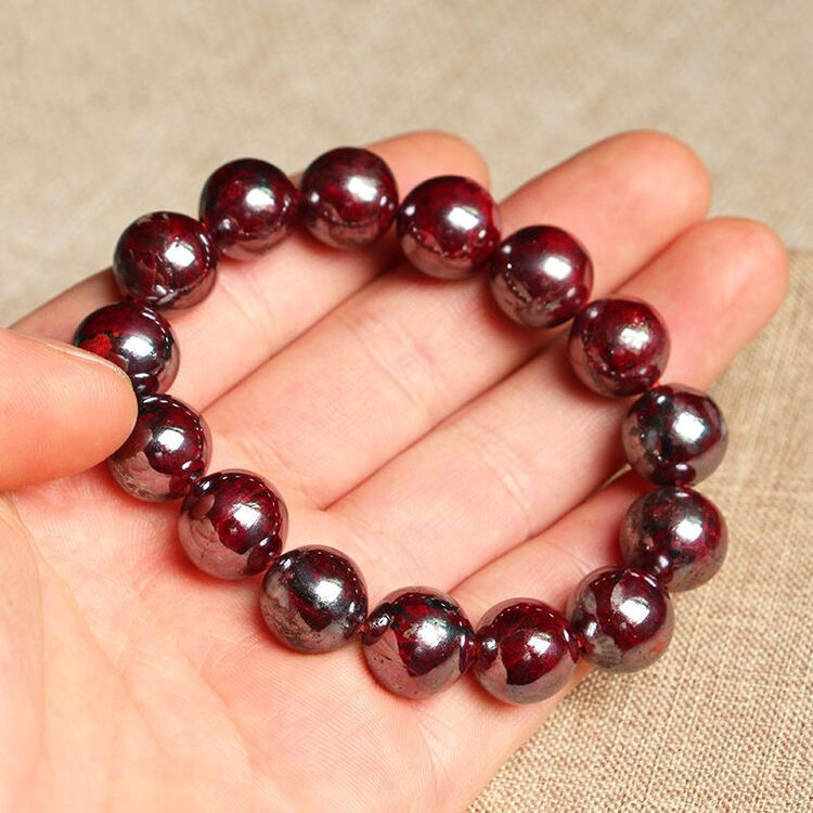 海清正堂开光 正品原矿红朱砂单圈手串 原石朱砂男女款手链佛珠 直径