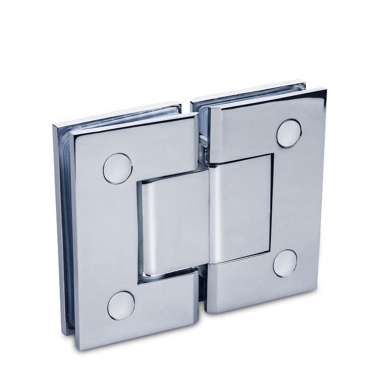 铜浴室夹无框门玻璃夹淋浴房玻璃弹簧合页铰链180度双向