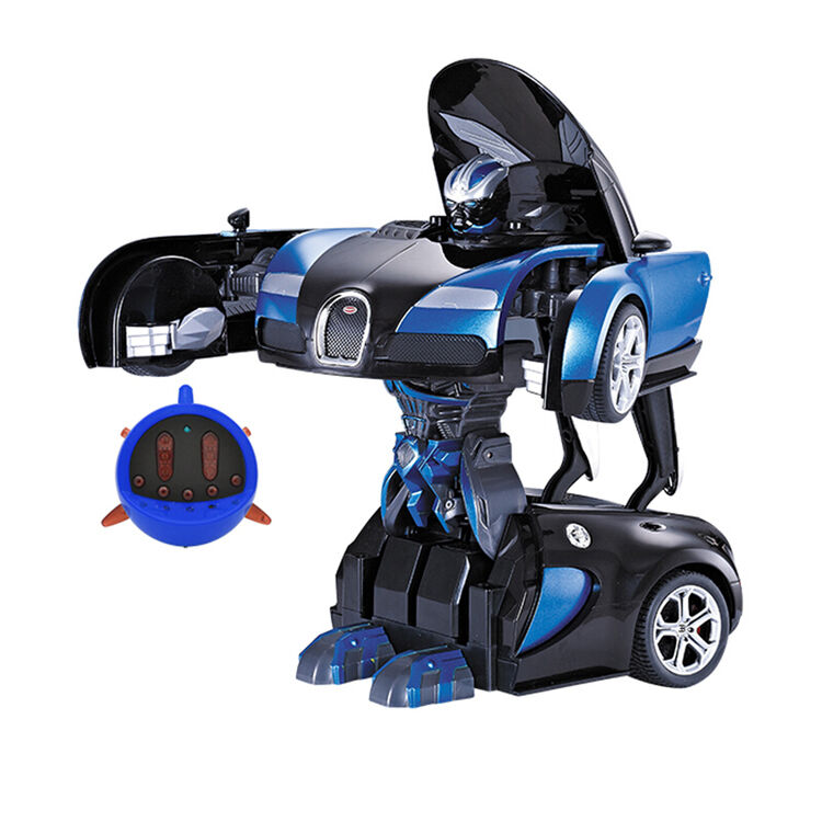 双鹰遥控车 e547-001变形机器人对战布加迪(1:14)跑车 儿童玩具汽车