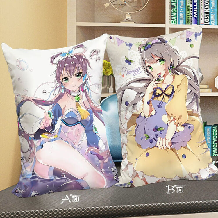 刻沫vsinger洛天依抱枕 二次元宅男女动漫周边靠枕枕头靠垫 学生创意