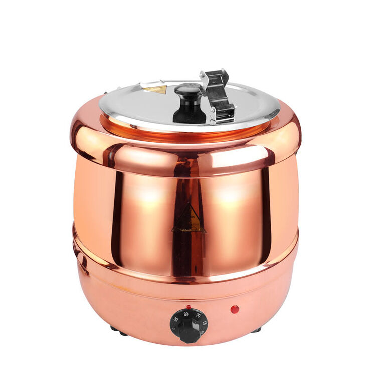 德勒10-13l电子暖汤煲 酒店保温保暖汤炉汤粥锅 自助餐早餐餐具 13l