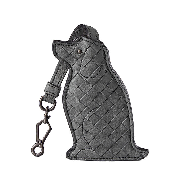 宝缇嘉(bottega veneta)女士钥匙扣 羊皮 灰色狗造型 80120bv0458