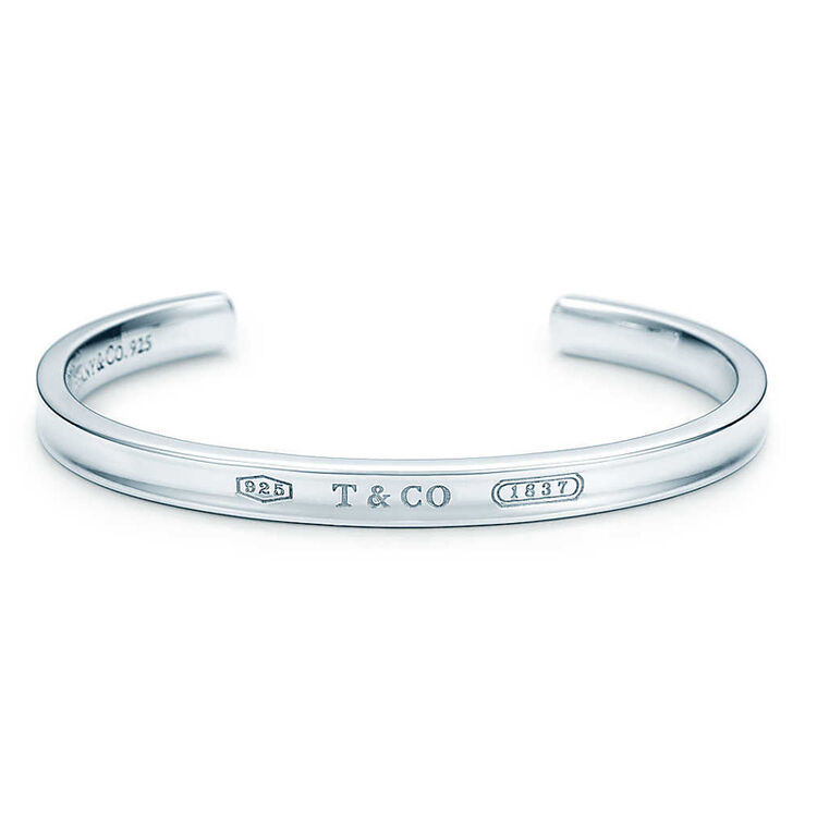 【京东秒杀】蒂芙尼(tiffany & co.)经典1837纯银窄版开口手镯