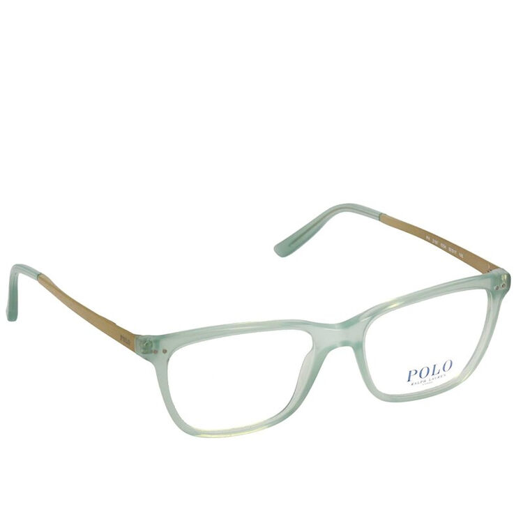 polo ralph lauren/拉夫劳伦 18新款女士水蓝色金属修饰镜腿眼镜52 浅