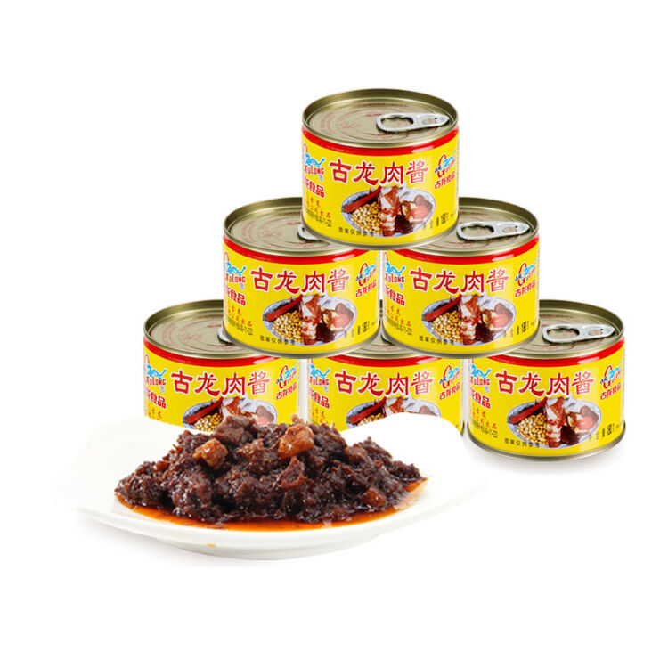 古龙 厦门特产 肉酱罐头180g/罐*6