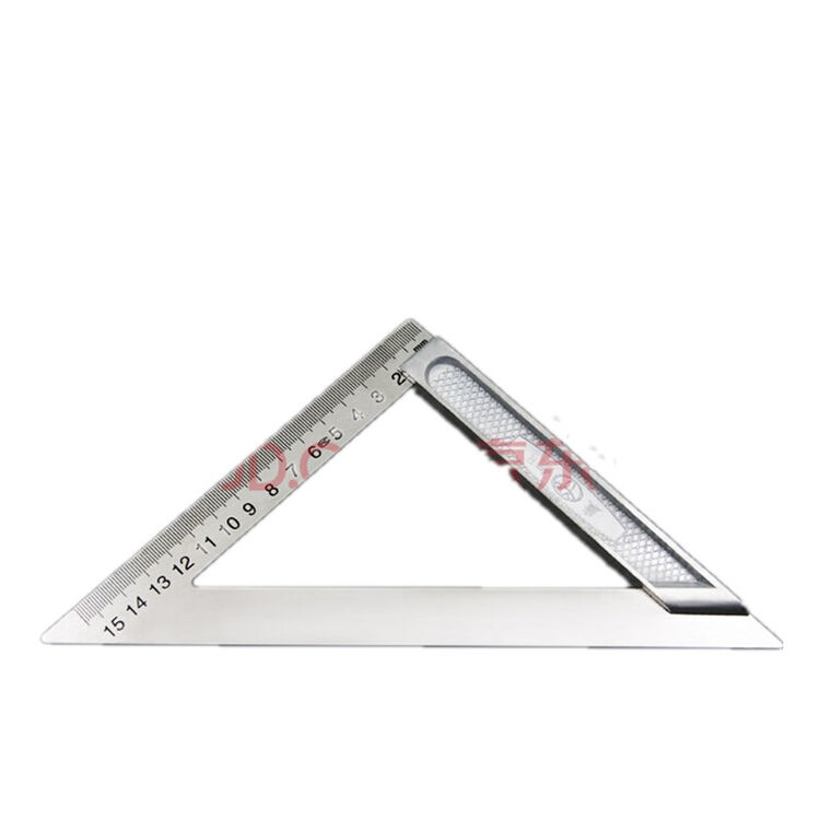 蓥峰 加厚不锈钢直尺 学生文具钢尺20/50/60cm 1米金属三角尺钢板尺子
