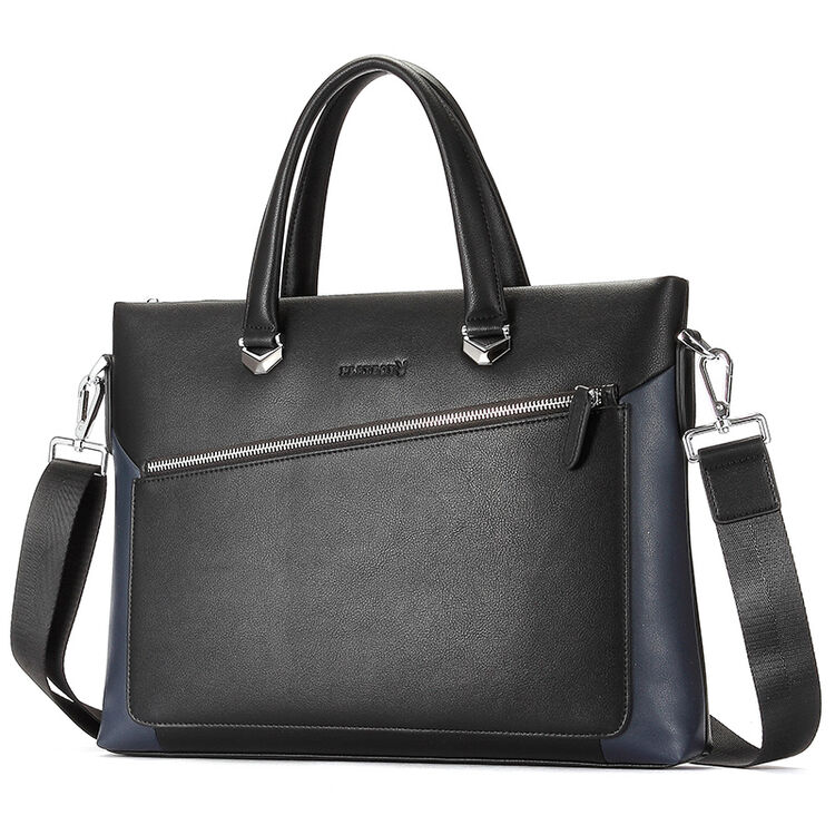 花花公子playboy公文包潮流时尚男包休闲商务包包大容量横款手提包pbf