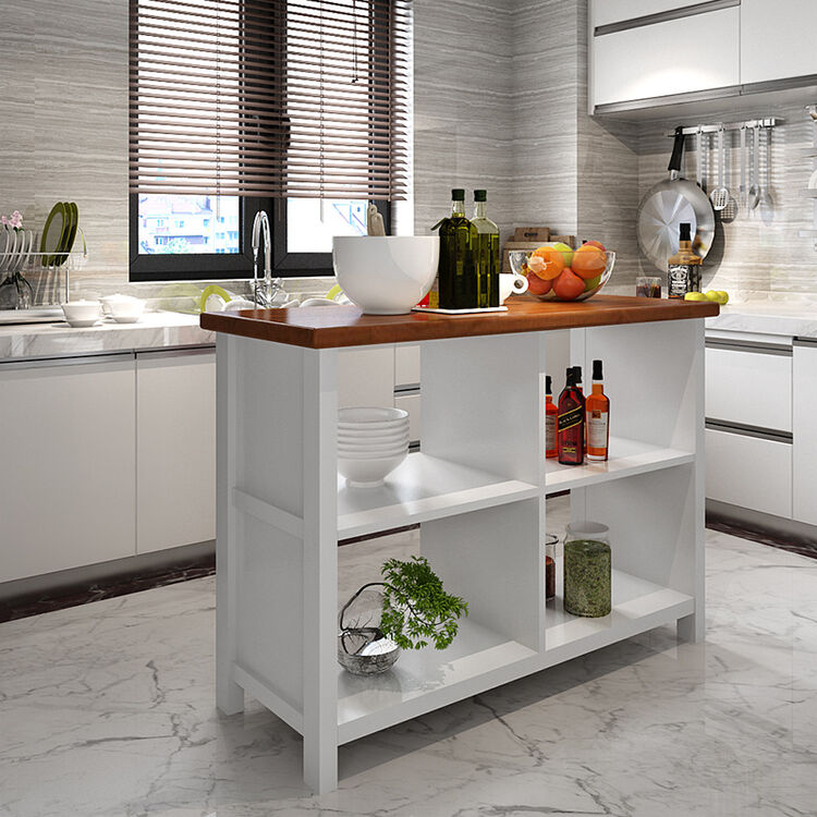 doxa厨房桌子实木切菜桌子置物多功能简易料理台家用长方形厨房切菜台