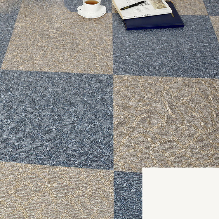 自粘地板贴家用塑胶加厚耐磨防水地革卧室地胶地板贴纸 大方块地毯纹m