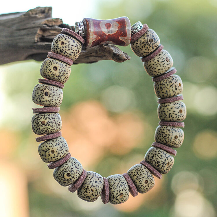 芬露摩尼子手串海南菩提佛珠手链文玩饰品 14*10mm