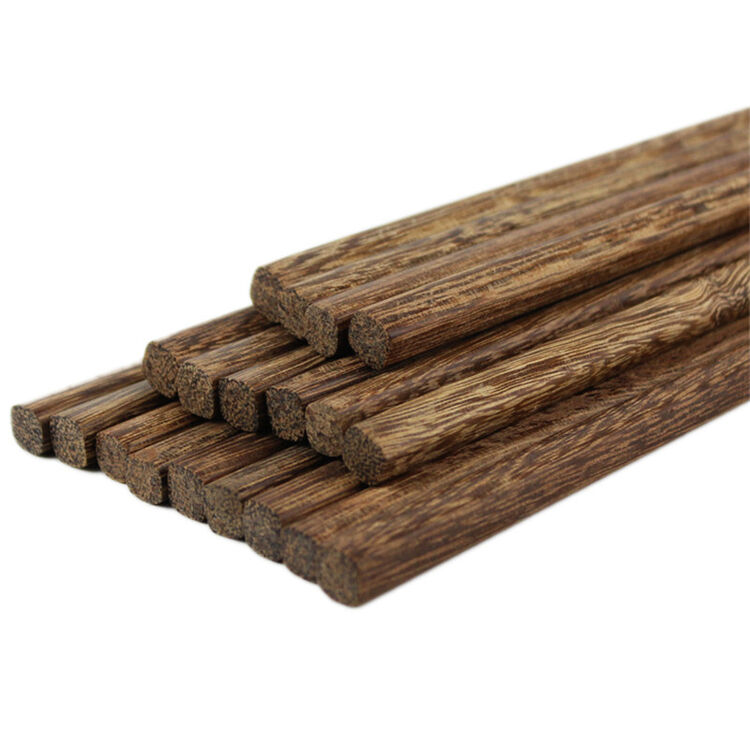 womi沃米 鸡翅木筷子套装 鸡翅木原木 健康无漆无蜡餐具十双装wm-k443