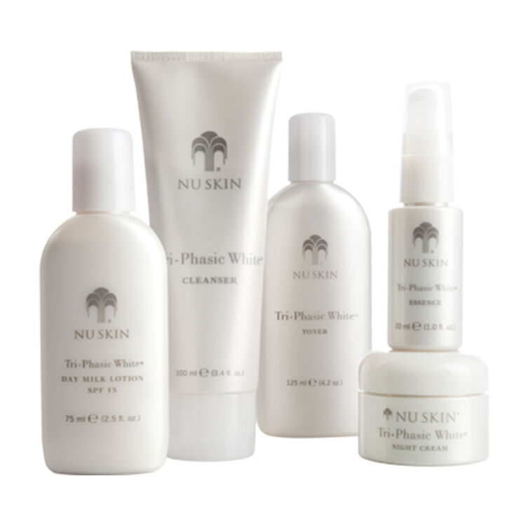 美国如新nuskin滢白三效护肤5件套装 润白嫩肤滋润保湿修护美版 滢白
