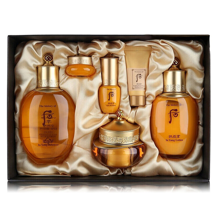 赠品刘海发帖x1个 后 whoo后套装水乳霜护肤礼品套盒韩国化妆品补水