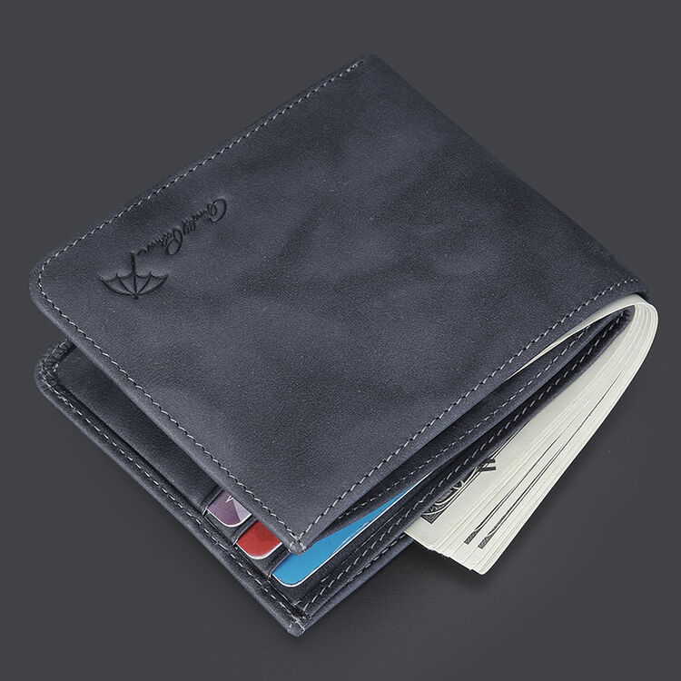 花雨伞arnold palmer钱包男短款青年皮夹横款复古牛皮手工个性钱夹潮