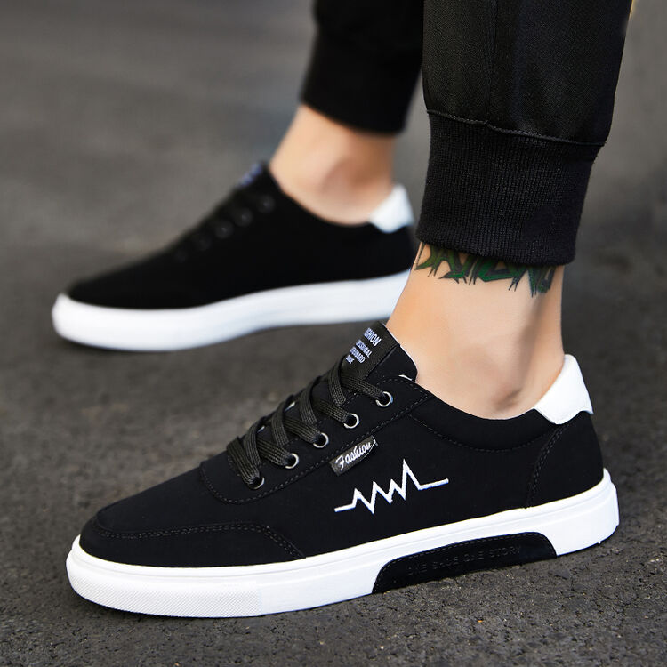 卡力丁 夏季男鞋子男士休闲鞋韩版潮流板鞋初中学生百搭夏天平底潮鞋