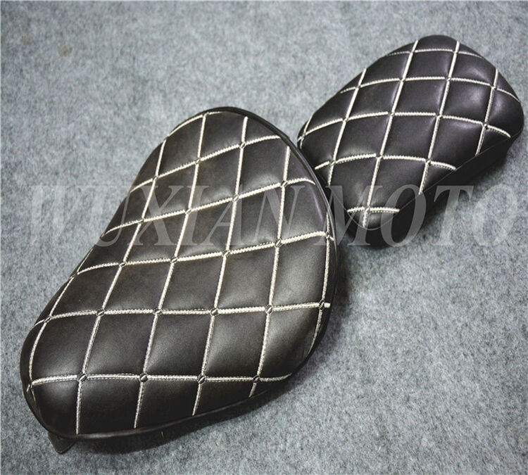 点缤 摩托车哈雷巡航太子车改装复古弹簧单坐包单坐垫 铁马400前后